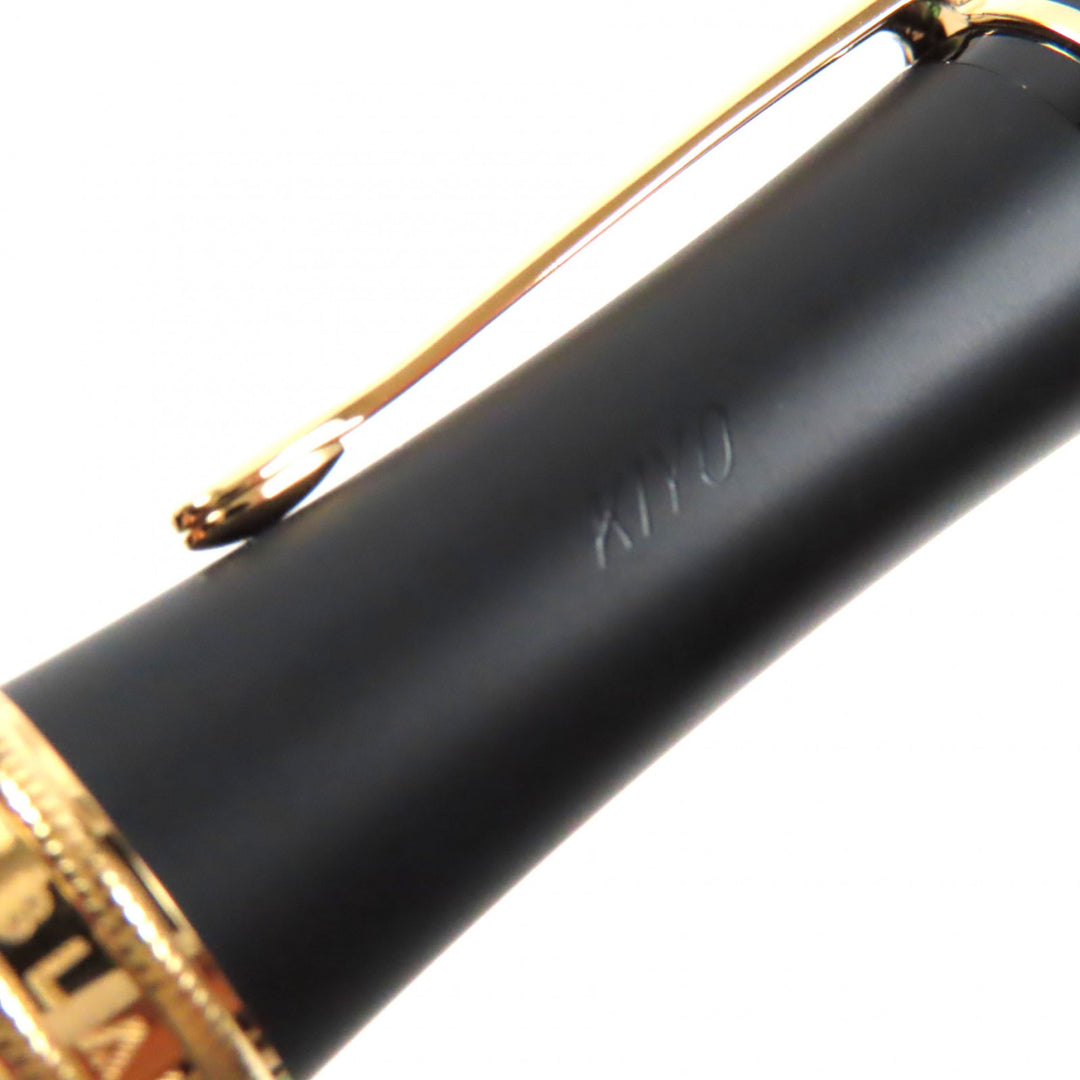 Excellent MONTBLANC Ballpoint pen BONHEUR Bonheur Nuit White Star Twist Type