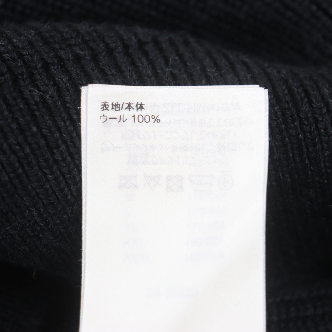 Excellent LOUIS VUITTON sweater Back logo embroidered signature half zip knit