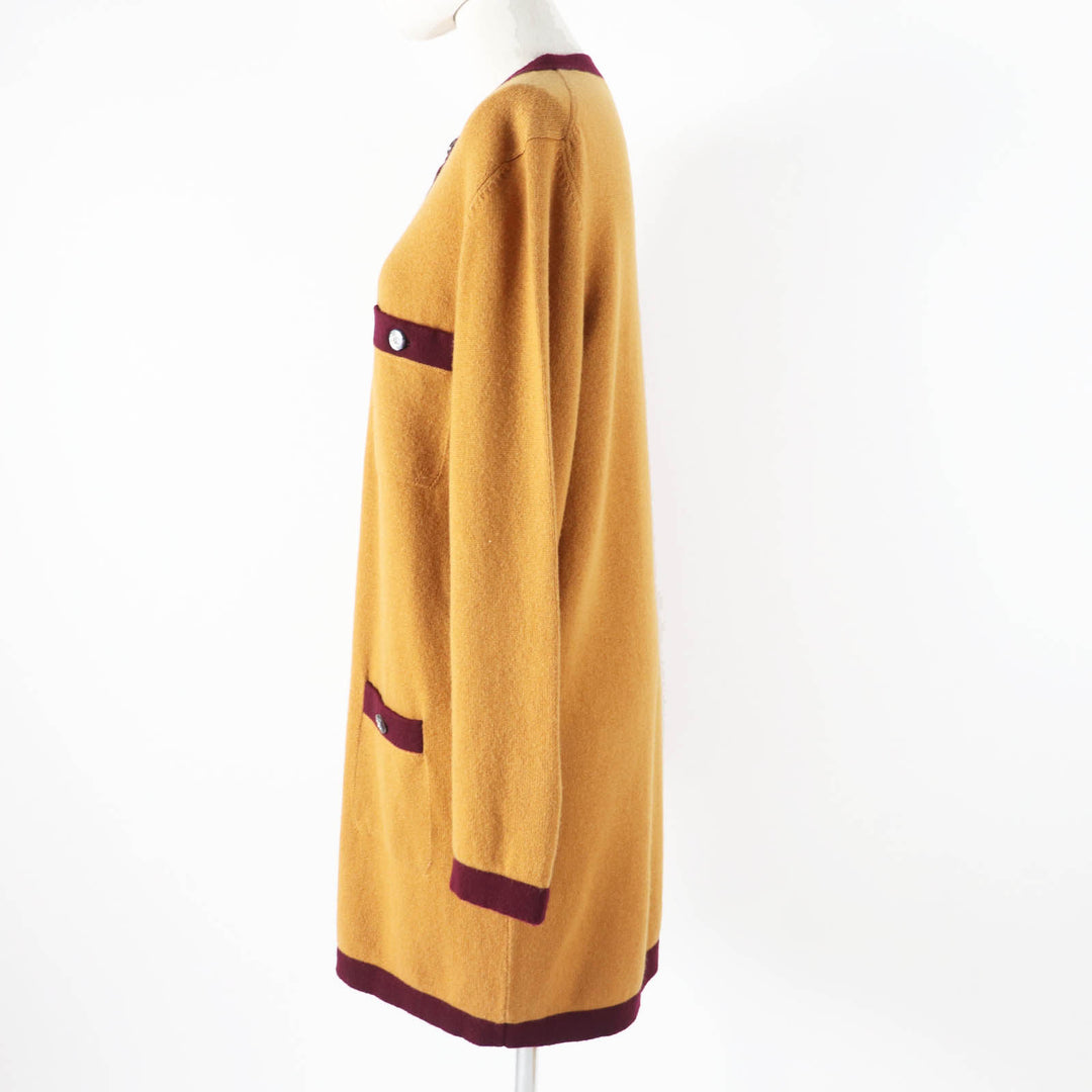 Excellent CHANEL cardigan COCO Mark Button Knit Women 42 P71510