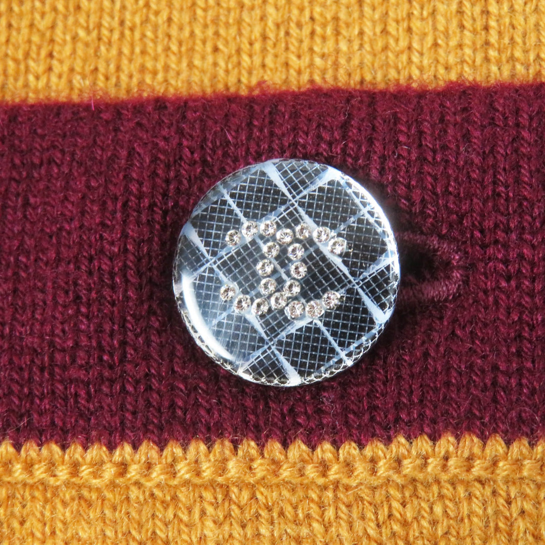 Excellent CHANEL cardigan COCO Mark Button Knit Women 42 P71510