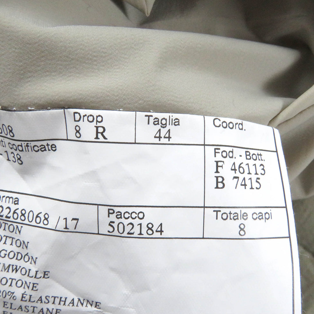 Excellent HERMES coat H logo zip padded medium length chesterfield jacket khaki