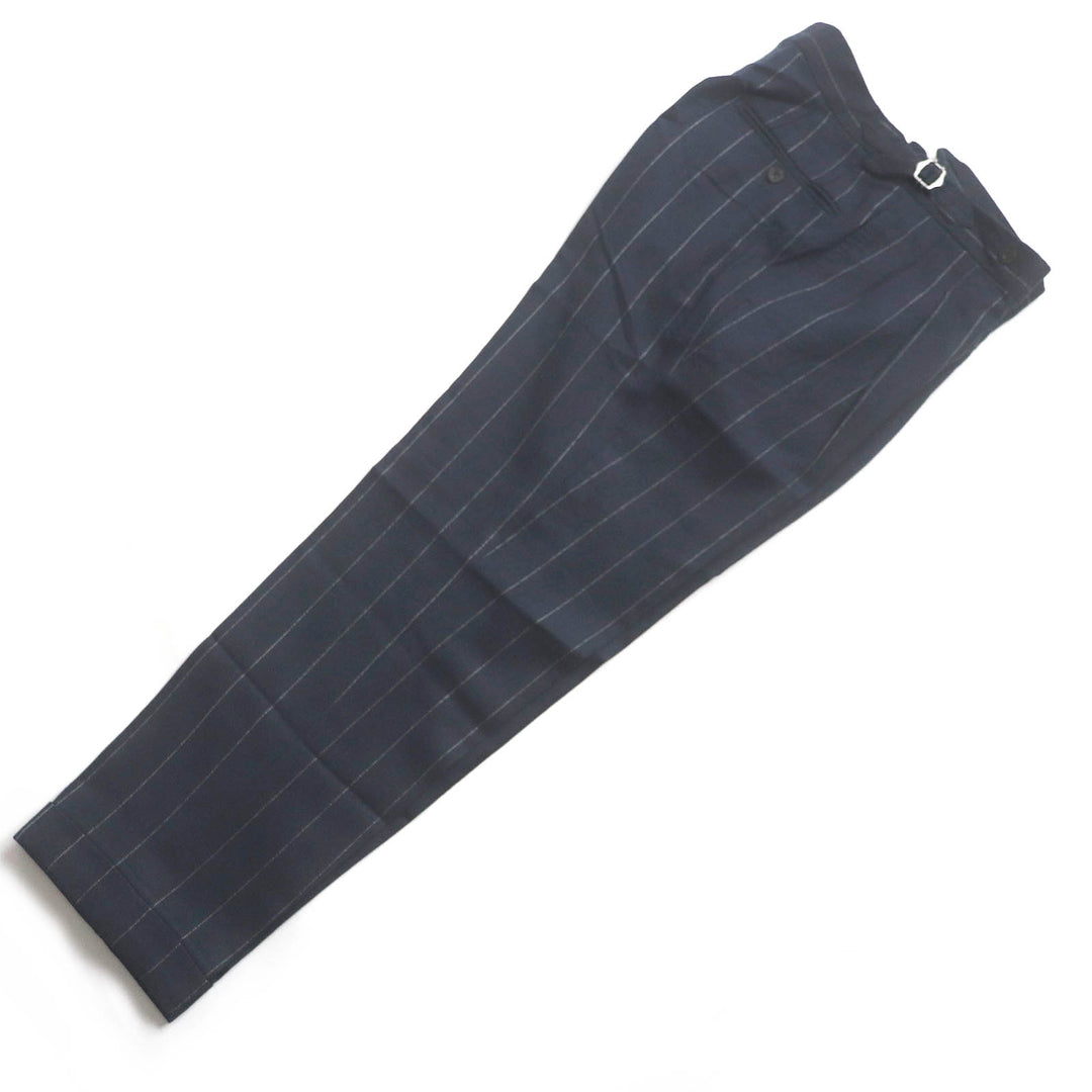 Great TITO ALLEGRETTO suit Stripe Pattern Single Navy wool mens 44