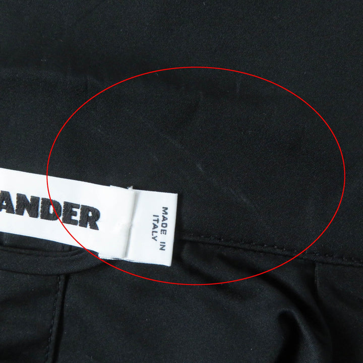 Excellent JIL SANDER coat Long length Chester black polyester Women 34