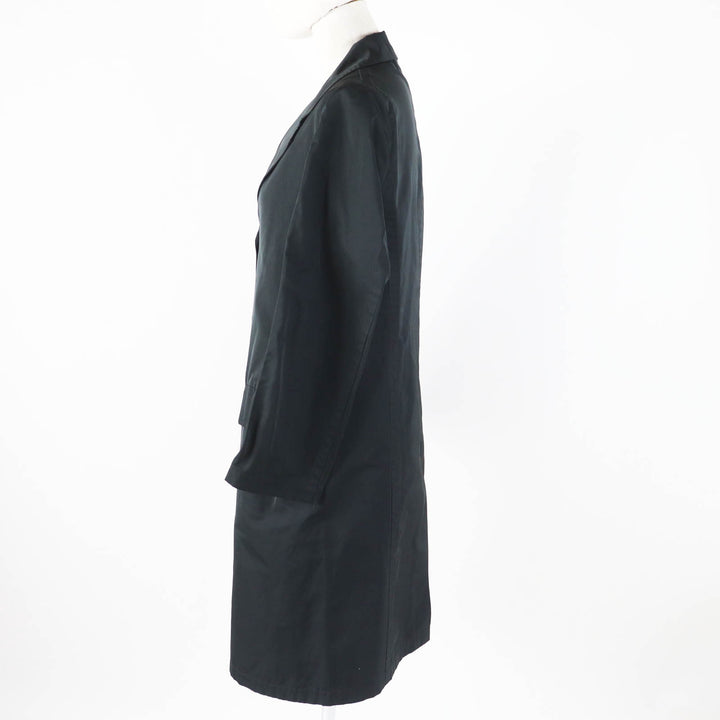 Excellent JIL SANDER coat Long length Chester black polyester Women 34