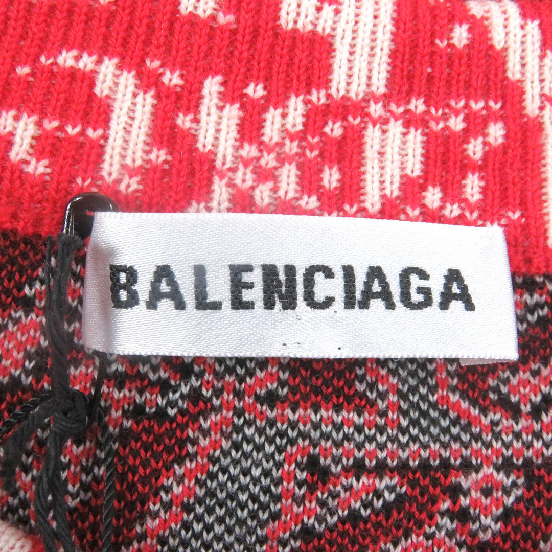 Pristine BALENCIAGA sweater I Will Always Love You All-over Print LongSleeve Knit wool XS