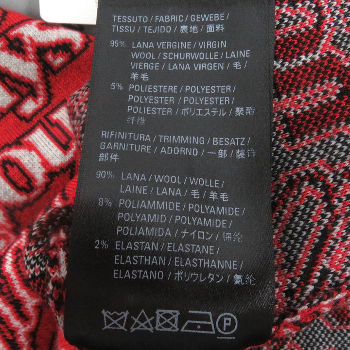 Pristine BALENCIAGA sweater I Will Always Love You All-over Print LongSleeve Knit wool XS