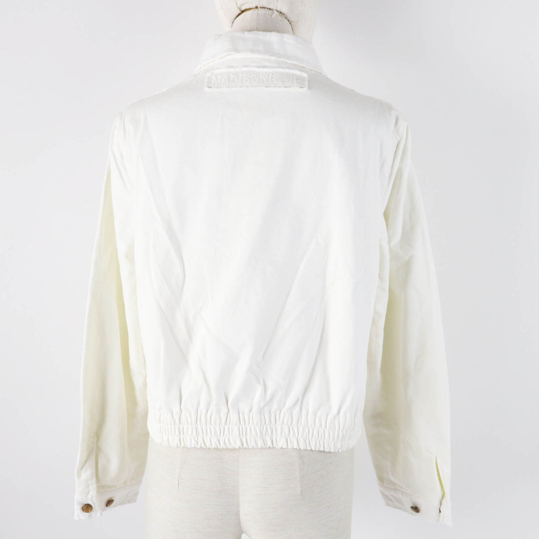 Excellent MADISONBLUE Jacket COMPACT DRIZZLER white cotton Women S MB231-1002