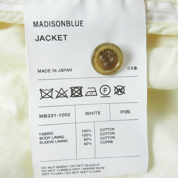 Excellent MADISONBLUE Jacket COMPACT DRIZZLER white cotton Women S MB231-1002