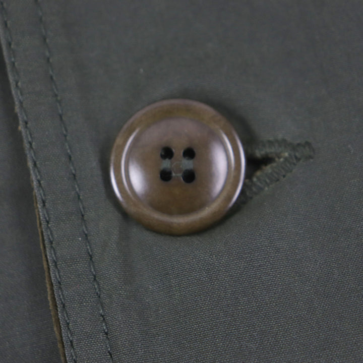 Great Barbour coat Corduroy Lining Check Pattern Oiled khaki cotton mens 36