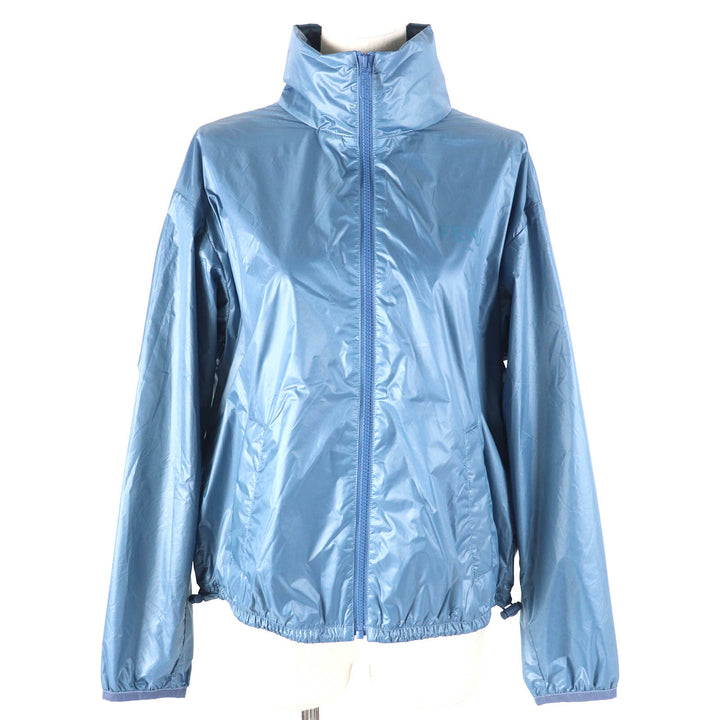 Pristine FENDI Jacket BAGUETTE BAG JACKET Baguette Bag Zip Up blue Nylon Women S FAN087