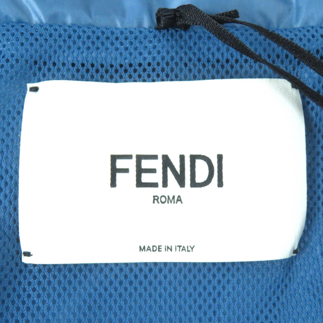 Pristine FENDI Jacket BAGUETTE BAG JACKET Baguette Bag Zip Up blue Nylon Women S FAN087