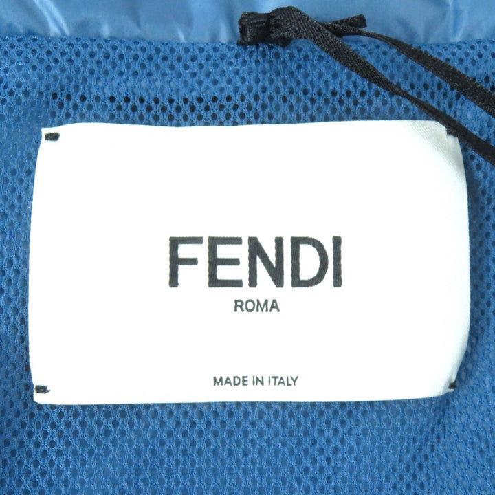 Pristine FENDI Jacket BAGUETTE BAG JACKET Baguette Bag Zip Up blue Nylon Women S FAN087