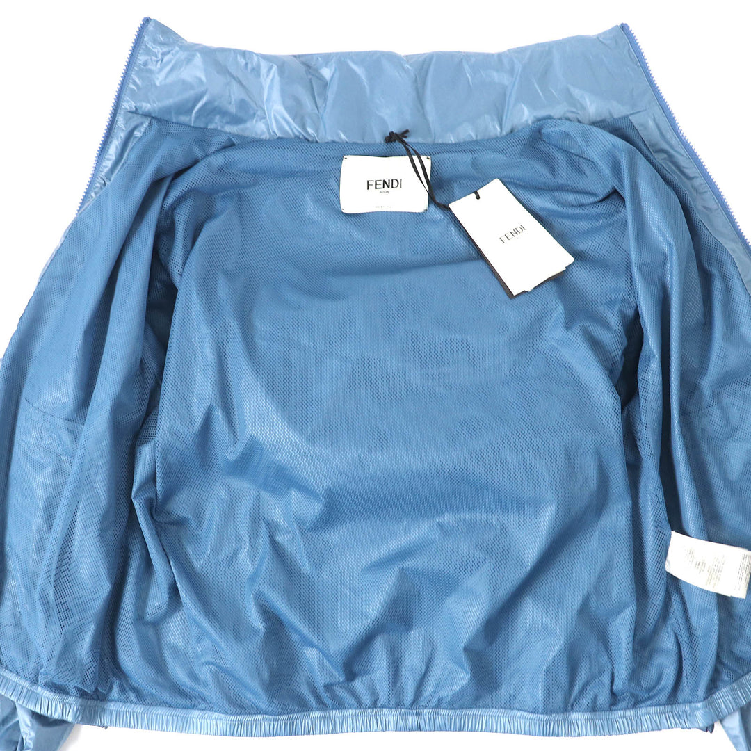 Pristine FENDI Jacket BAGUETTE BAG JACKET Baguette Bag Zip Up blue Nylon Women S FAN087