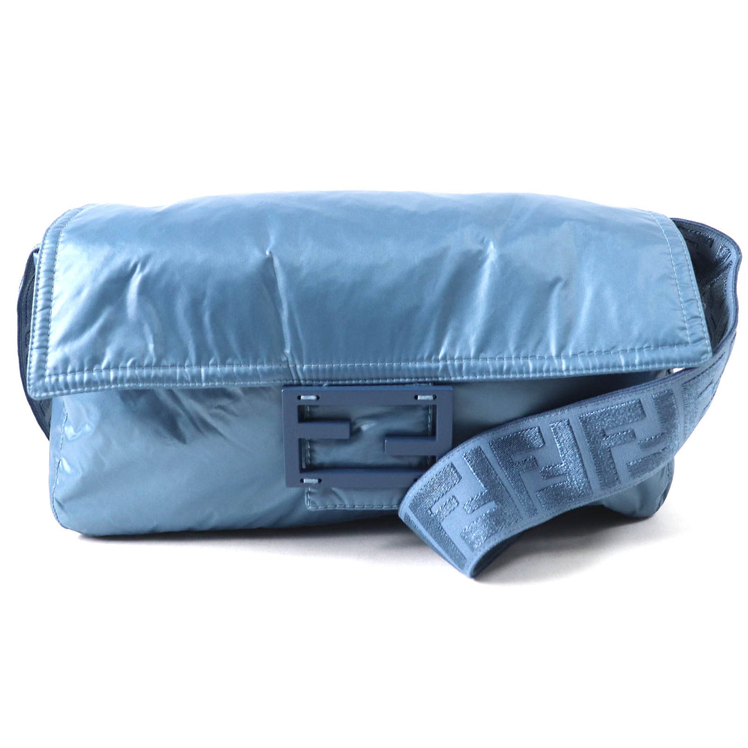 Pristine FENDI Jacket BAGUETTE BAG JACKET Baguette Bag Zip Up blue Nylon Women S FAN087