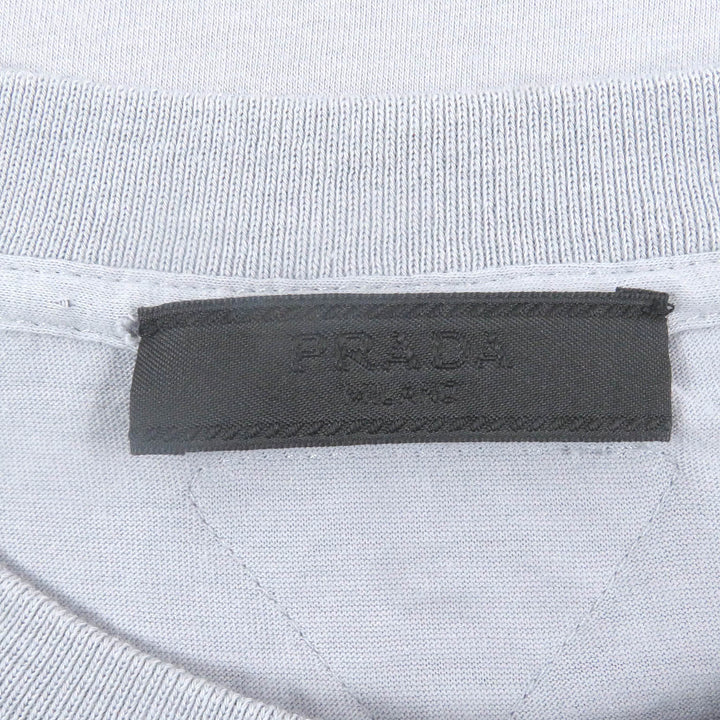 Great PRADA Short sleeve T-shirt Back print short sleeve T-shirt gray mens M