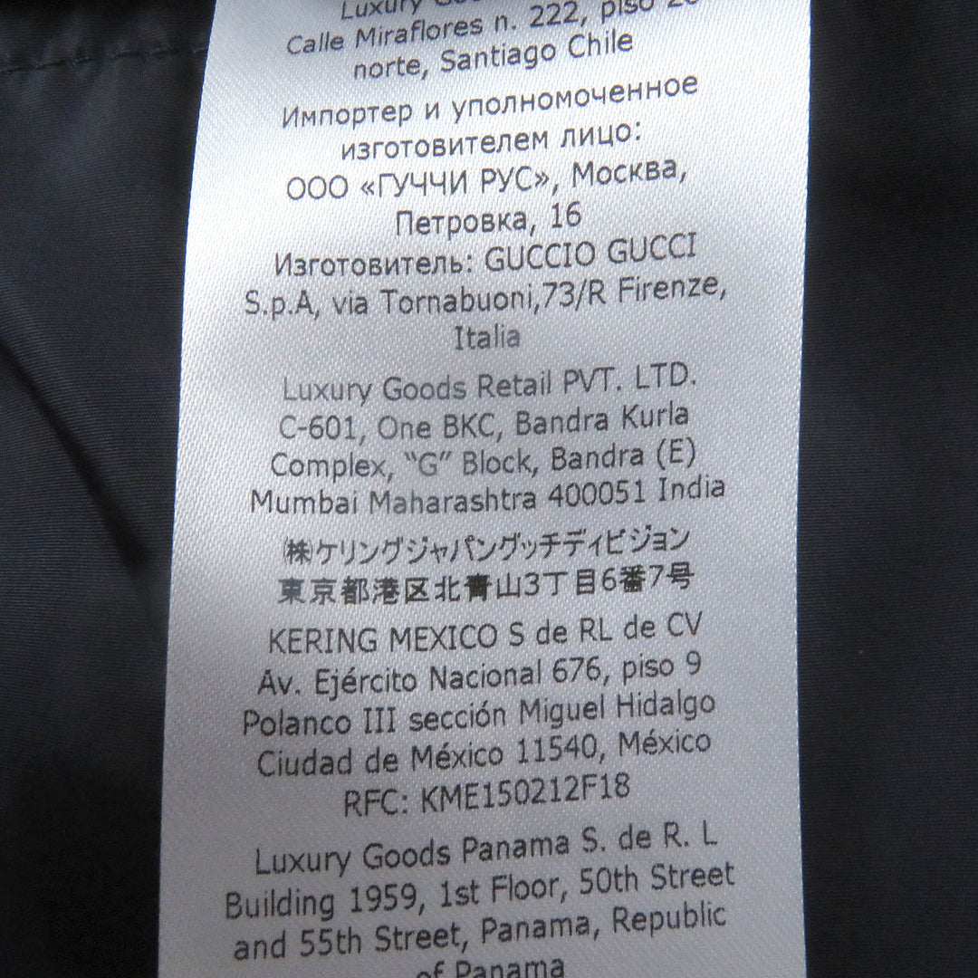 Excellent GUCCI Down jacket GG canvas logo print hoodie Red cotton 44 762559