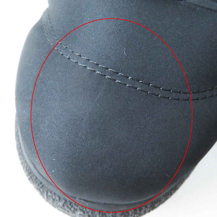 Great CHANEL boots COCONEIGE COCONEIGE COCO Mark Leather Short black Women 36