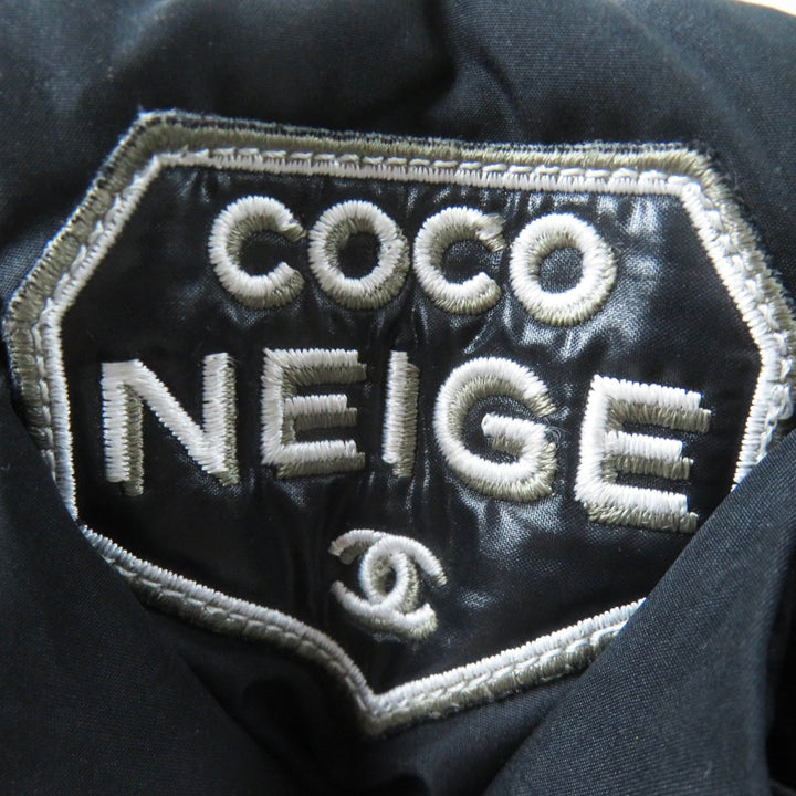 Great CHANEL boots COCONEIGE COCONEIGE COCO Mark Leather Short black Women 36