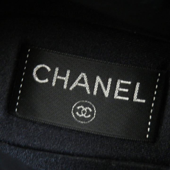 Great CHANEL boots COCONEIGE COCONEIGE COCO Mark Leather Short black Women 36