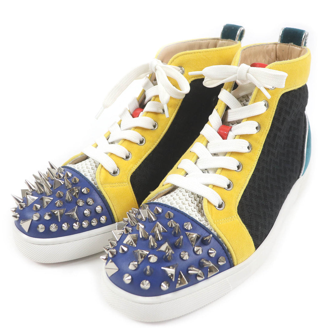 Excellent Christian Louboutin High cut sneakers LOU PIK PIK ORLATO FLAT 40.5