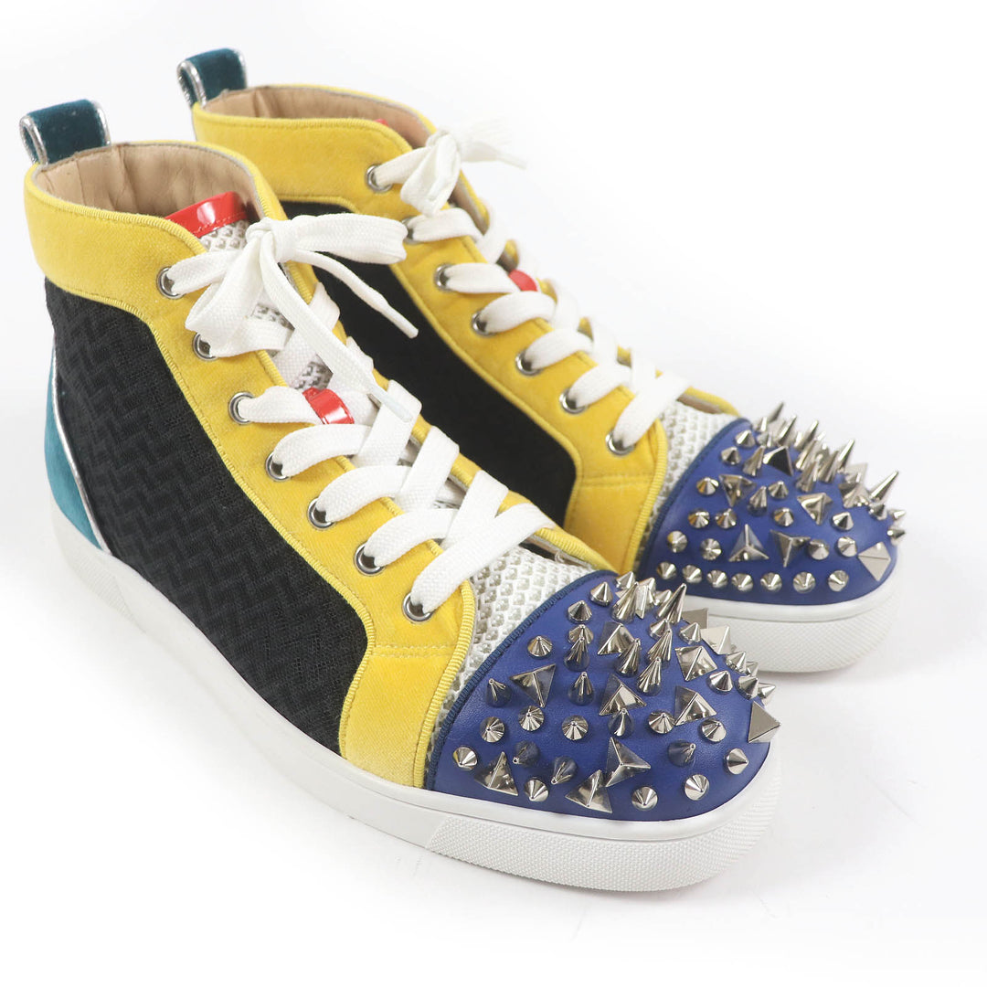 Excellent Christian Louboutin High cut sneakers LOU PIK PIK ORLATO FLAT 40.5