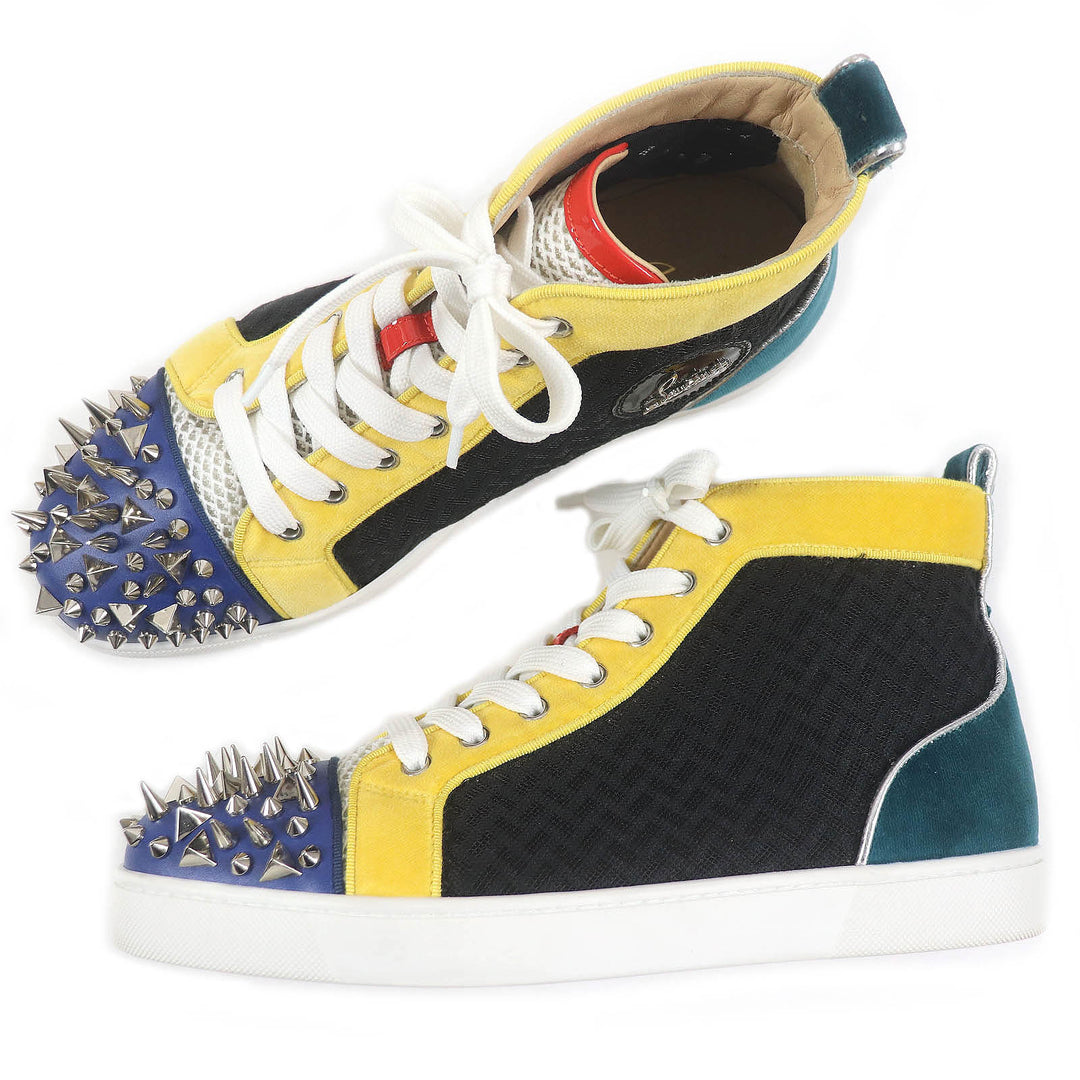 Excellent Christian Louboutin High cut sneakers LOU PIK PIK ORLATO FLAT 40.5