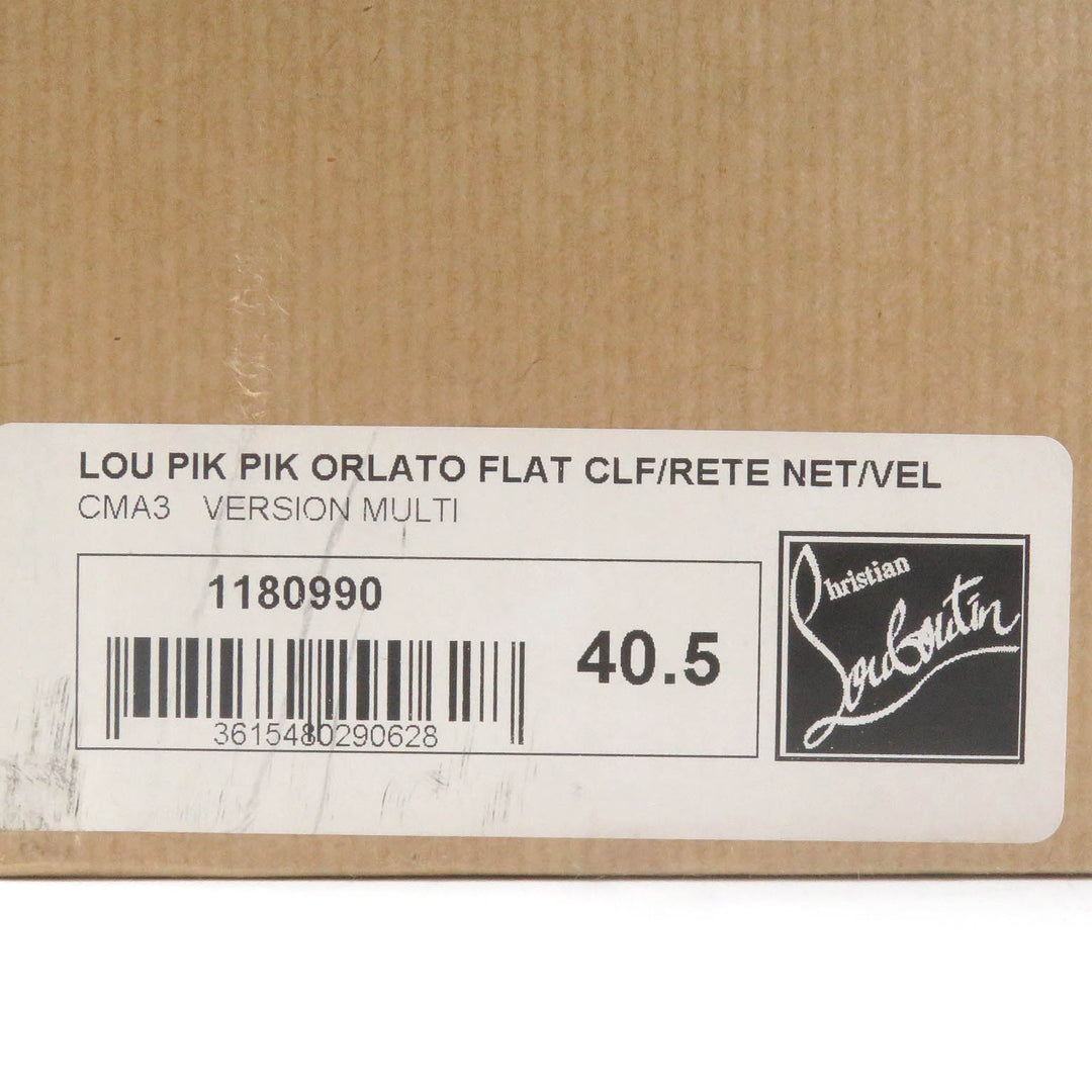Excellent Christian Louboutin High cut sneakers LOU PIK PIK ORLATO FLAT 40.5