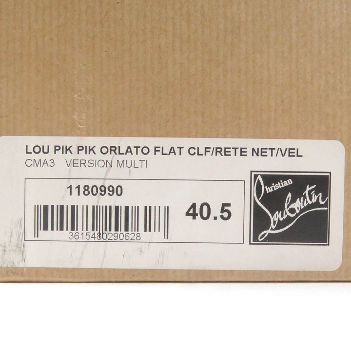 Excellent Christian Louboutin High cut sneakers LOU PIK PIK ORLATO FLAT 40.5