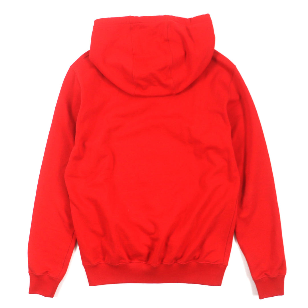 Great VERSACE hoodie Medusa Print Logo Embroidered Hoodie Pullover Red cotton mens S