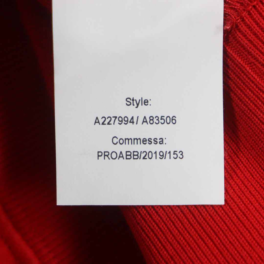 Great VERSACE hoodie Medusa Print Logo Embroidered Hoodie Pullover Red cotton mens S