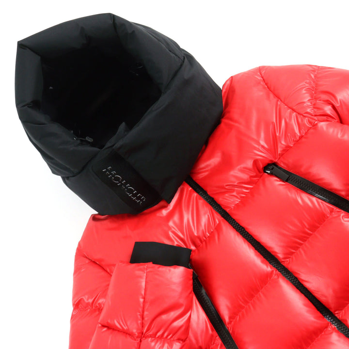 Excellent MONCLER Down jacket ZUBAIR GIUBBOTTO Red black polyester 2 H20911A00197 5950K