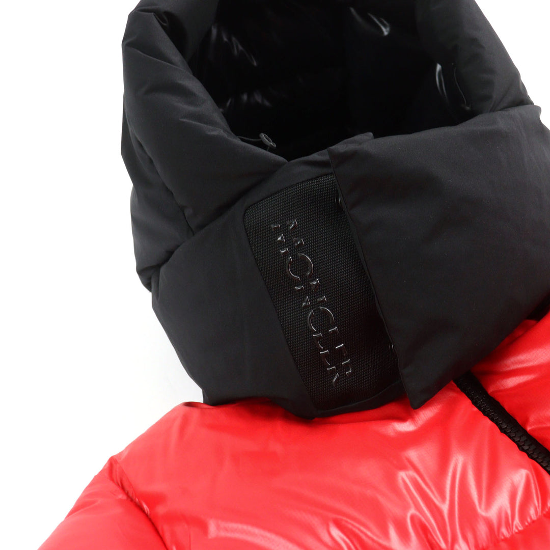 Excellent MONCLER Down jacket ZUBAIR GIUBBOTTO Red black polyester 2 H20911A00197 5950K