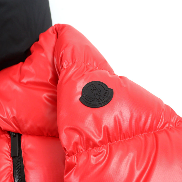 Excellent MONCLER Down jacket ZUBAIR GIUBBOTTO Red black polyester 2 H20911A00197 5950K