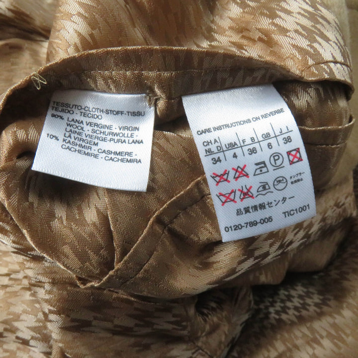 Great Max Mara coat White Tag 50th Anniversary Limited Edition Logo Button Double Breasted Long beige wool Women 38