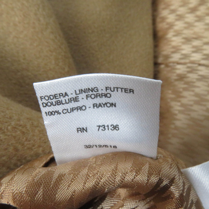 Great Max Mara coat White Tag 50th Anniversary Limited Edition Logo Button Double Breasted Long beige wool Women 38