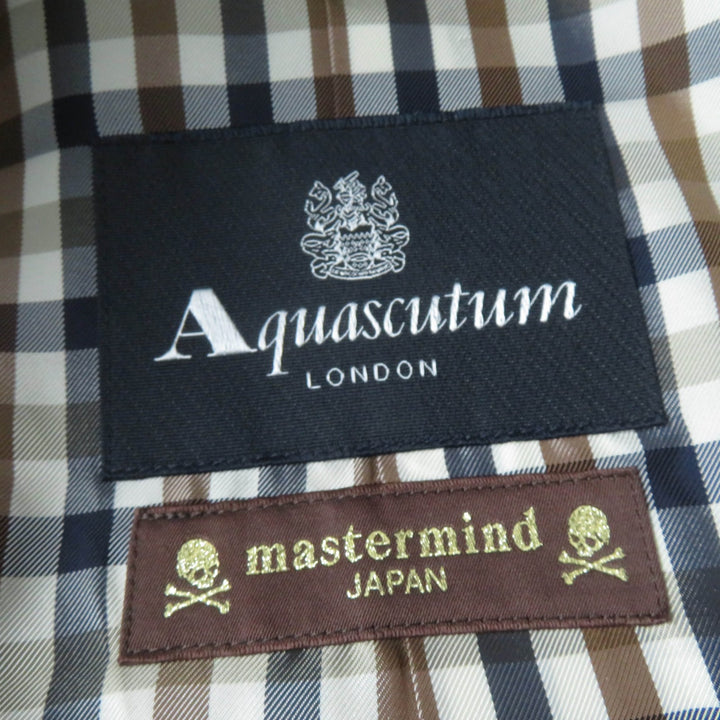 Excellent mastermind JAPAN Aquascutum trench coat cashmere blend with wool liner Women 8
