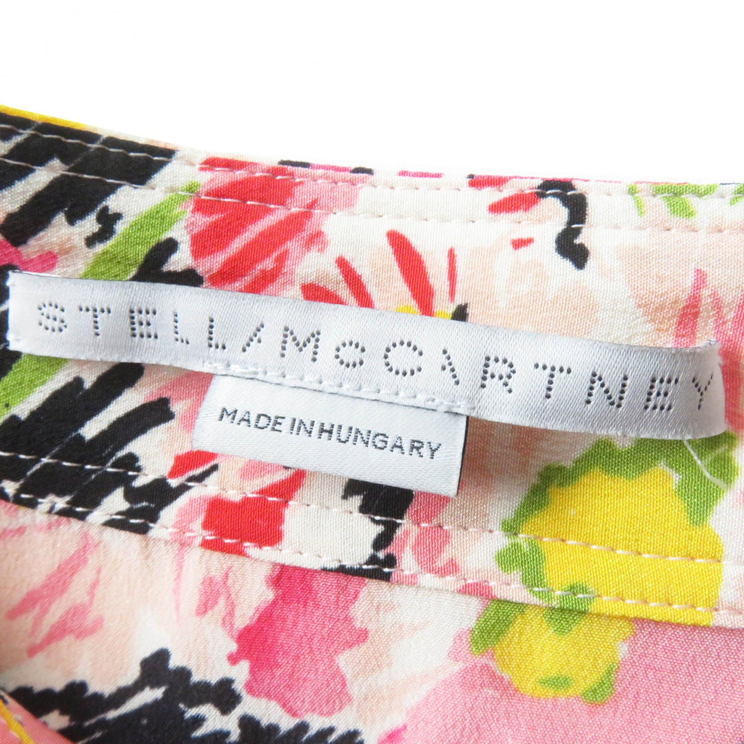 Excellent Stella McCartney flare skirt Floral Print Long Pink silk Women 34