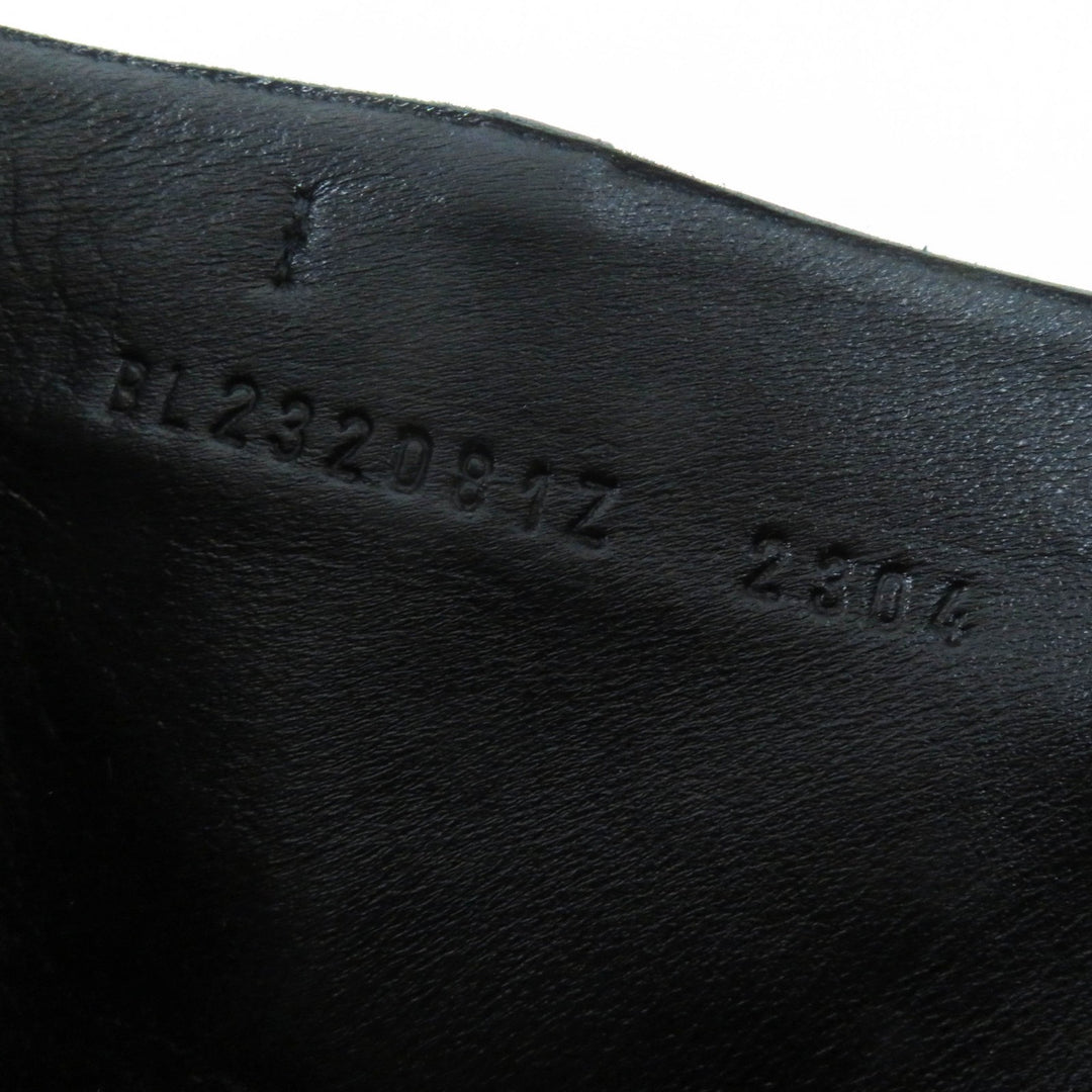 Pristine HERMES short boots Oh Mage H buckle black leather Women 36