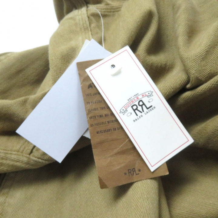 Pristine RRL overalls Herringbone Pattern Short Sleeve Jumpsuit All-in-one beige cotton Women 2