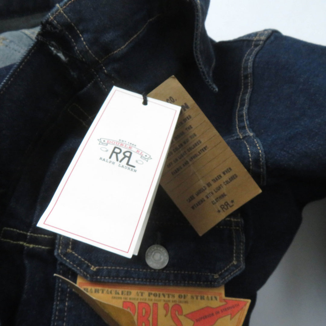 Pristine RRL overalls Long sleeve denim jumpsuit with logo buttons Indigo cotton Women 2