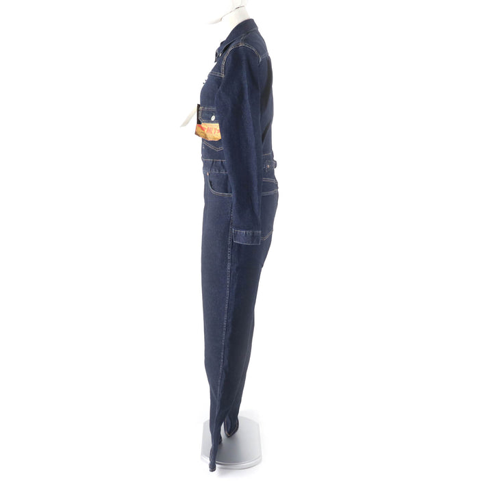 Pristine RRL overalls Long sleeve denim jumpsuit with logo buttons Indigo cotton Women 2