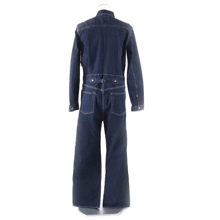 Pristine RRL overalls Long sleeve denim jumpsuit with logo buttons Indigo cotton Women 2