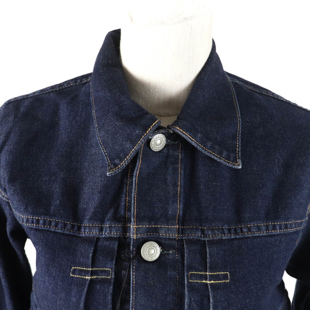 Pristine RRL overalls Long sleeve denim jumpsuit with logo buttons Indigo cotton Women 2