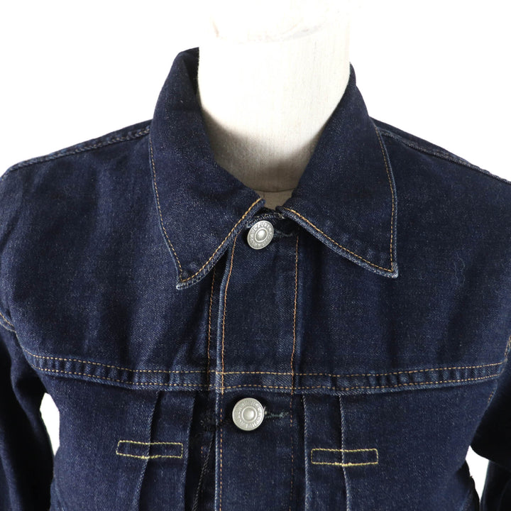 Pristine RRL overalls Long sleeve denim jumpsuit with logo buttons Indigo cotton Women 2