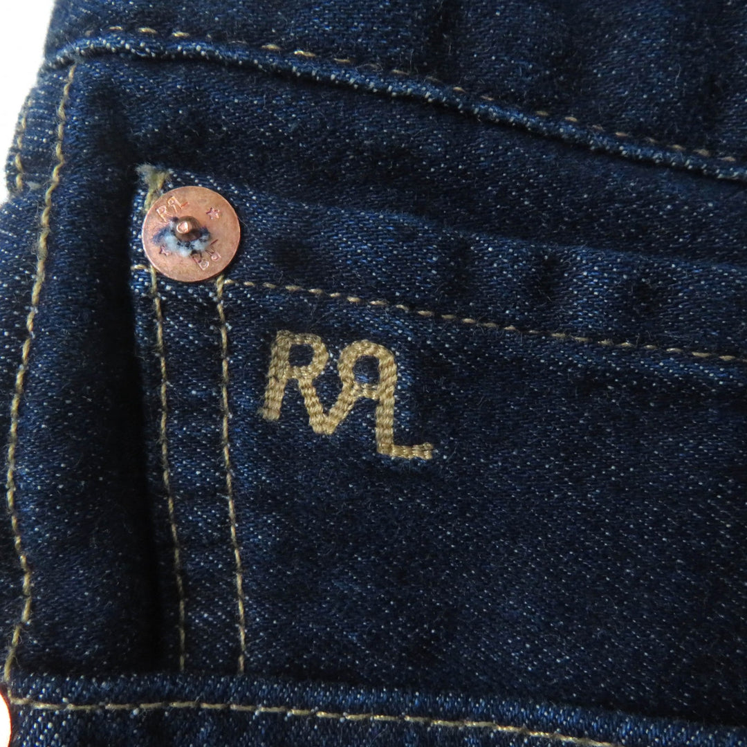 Pristine RRL overalls Long sleeve denim jumpsuit with logo buttons Indigo cotton Women 2