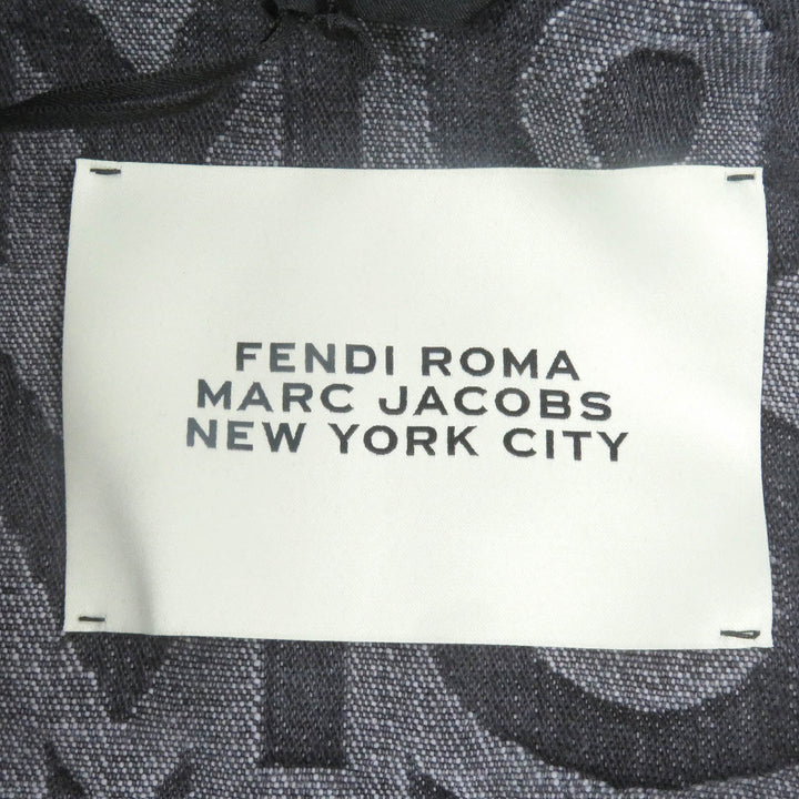 Pristine FENDI MARC JACOBS Denim Jacket All-over logo trucker jacket 46 FW1027