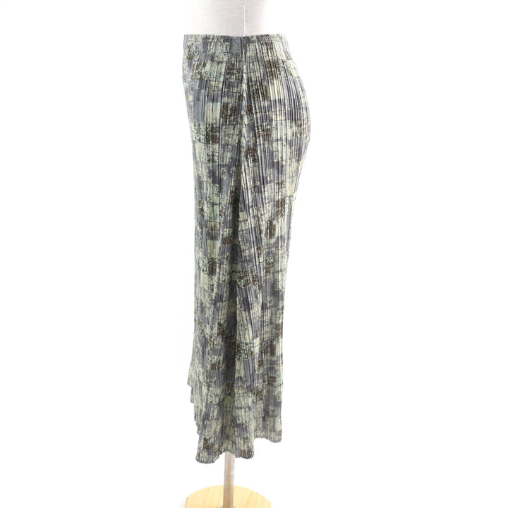Excellent PLEATS PLEASE Long skirt MosaicPattern Pleated Multi 1 PP41-JG934
