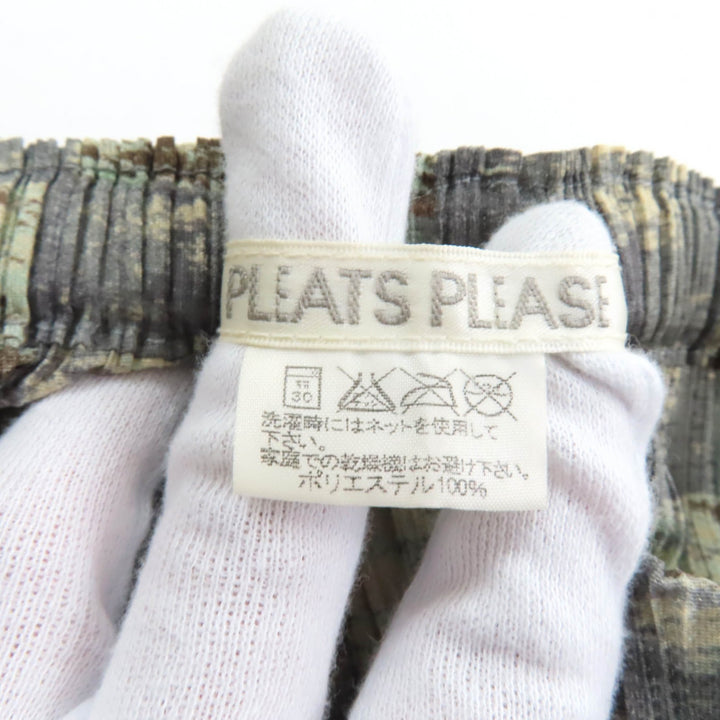 Excellent PLEATS PLEASE Long skirt MosaicPattern Pleated Multi 1 PP41-JG934