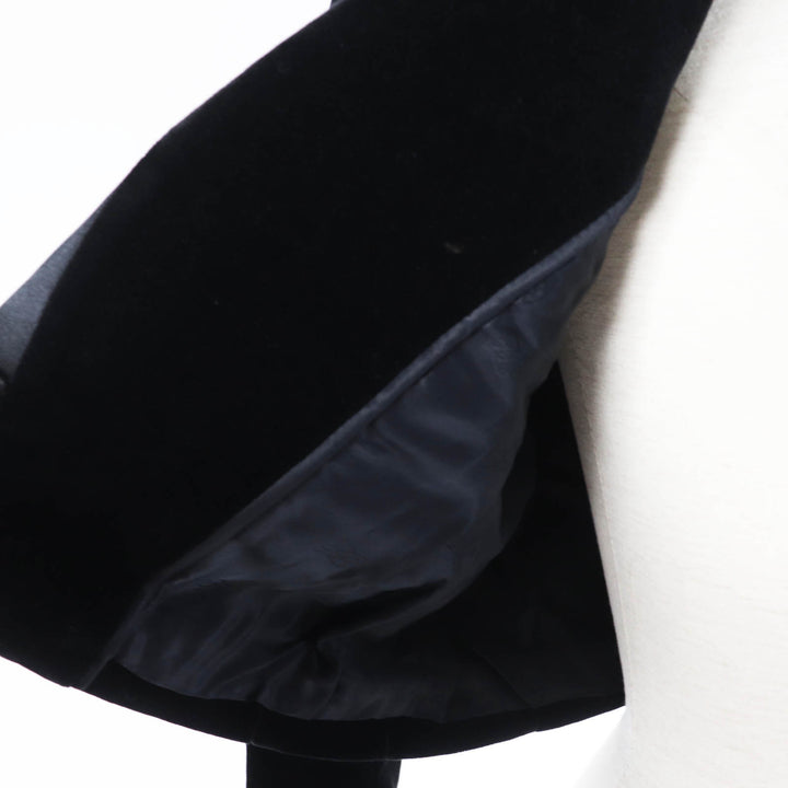 Pristine FENDI Jacket Velvet Cropped black cotton Women 40 FJ7223