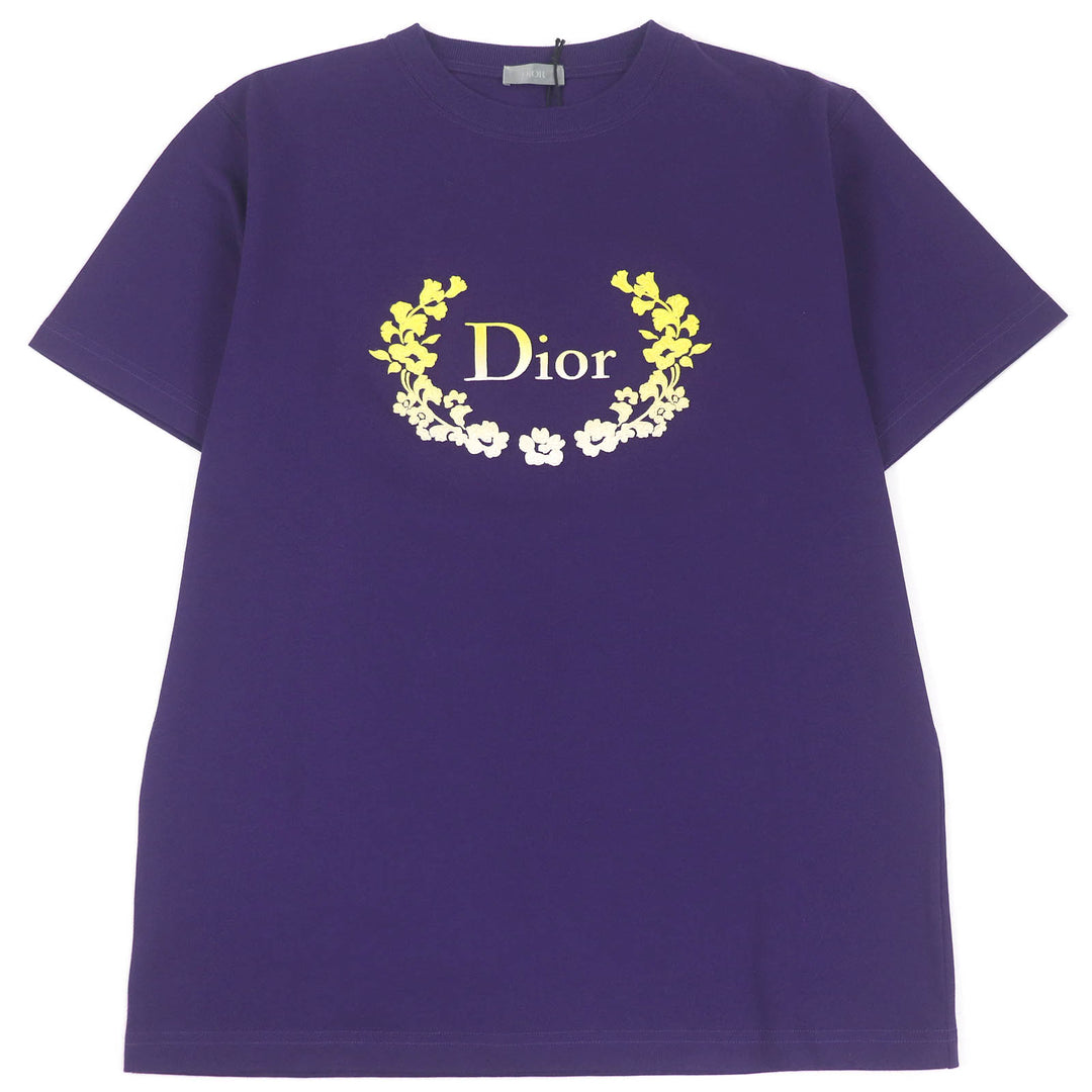 Pristine DIOR Short sleeve T-shirt Logo embroidery Relaxed fit M 313J696A0554